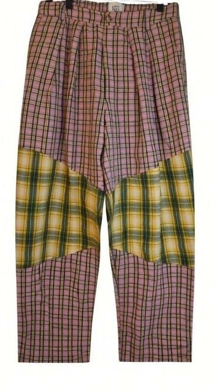 BDG Patchwork Plaid Pants Size M-M Pink Green Plaid
